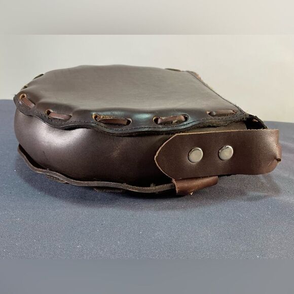 Brown Leather Saddle Bag  - Picture 8 of 9